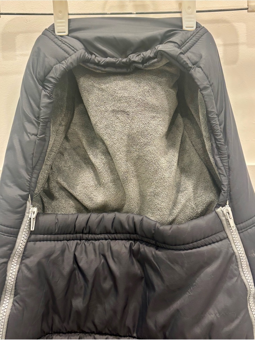 Quinn Black Puffer Baby Stroller Footmuff with Hood - Picture 3 of 6